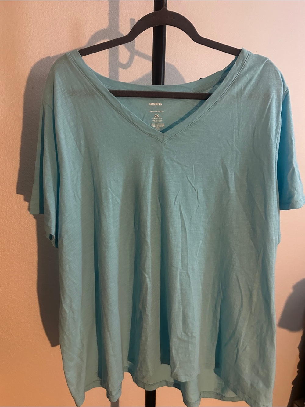 Sonoma Light Blue V-Neck Short Sleeve Tee